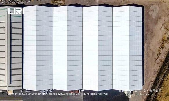 DIN4102 Fire Retardant Outdoor Warehouse Tent With PVC Sidewall