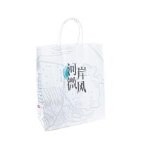 Sacs en papier faits sur commande d'achats de sac de cadeau de papier de vin avec votre propre logo