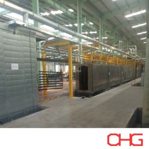 Powder Coating Line for Aluminum Profiles with Overhead Conveyor System and
