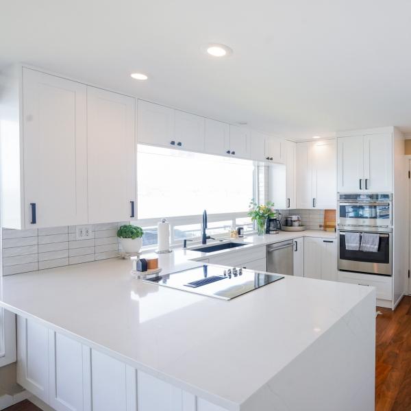 Shaker Lacquer Doors Island Modern Custom Modular Cabinets American Style