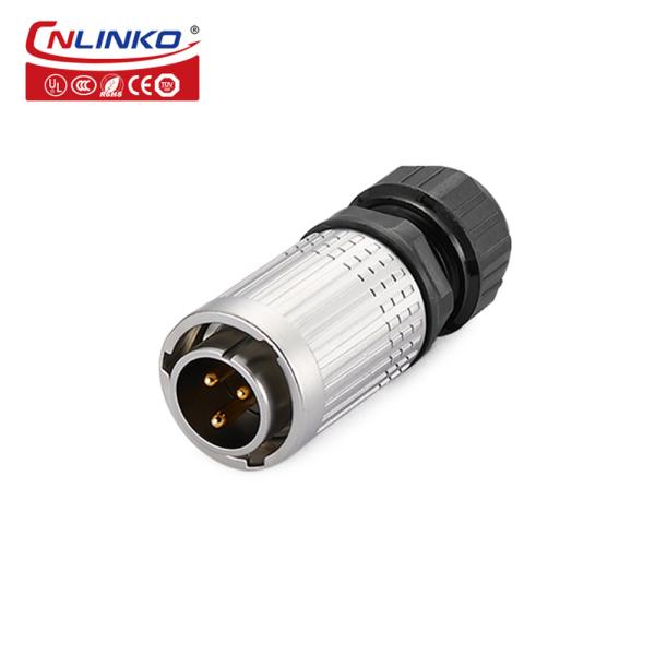 CNLINKO Waterproof Jack Shields E Bike Battery Power 3 Pole Connector Male 3 Pin Female 5 Pin Male and Female