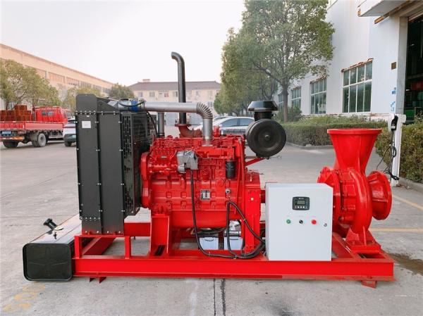 Large Flow Integrated Diesel Engine Fire Pump Set Water Pumps 220V 380V