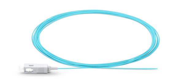 Multimode Fiber Optic Pigtail OM3 Om4 Fiber Patch Cable 0.9 Mm / 2.0 Mm