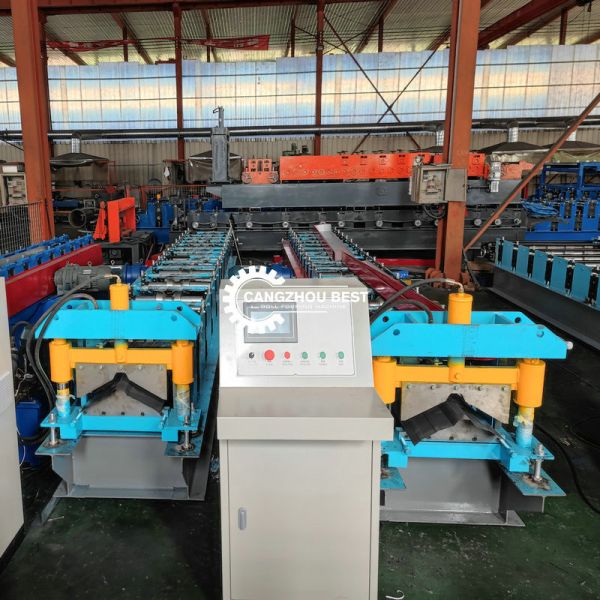 Popular design valley flash Ridge Cap Roll Forming Machine