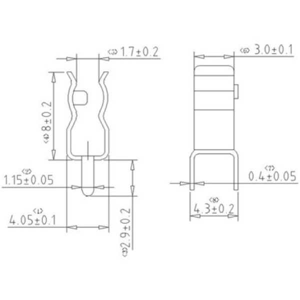3.6x10mm Current Fuse Terminal Cartridge Fuse Holder 10A 250V PCB Mount Low Profile Space Saving