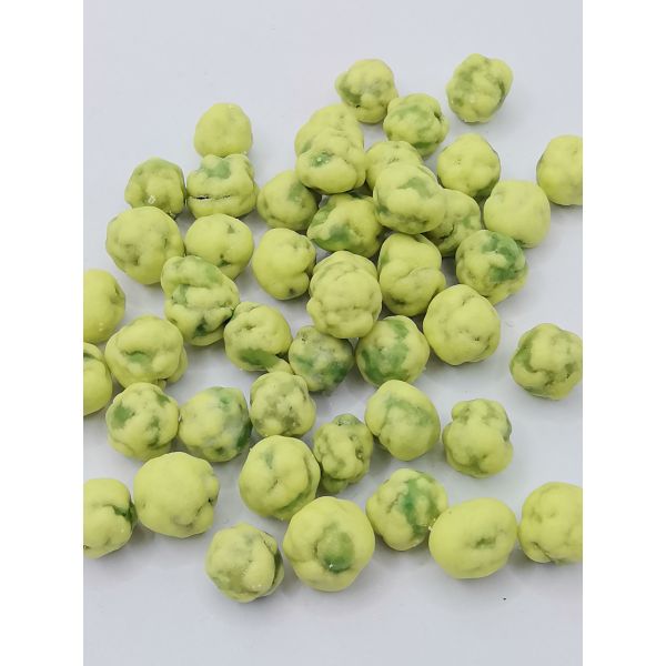 Gently Baked Wasabi Green Peas Long Shelf Life HACCP BRC KOSHER HALAL Certified Crispy Spicy Savory Soya Legume Snack Bar Travel Wholesale For Supermarket Importers