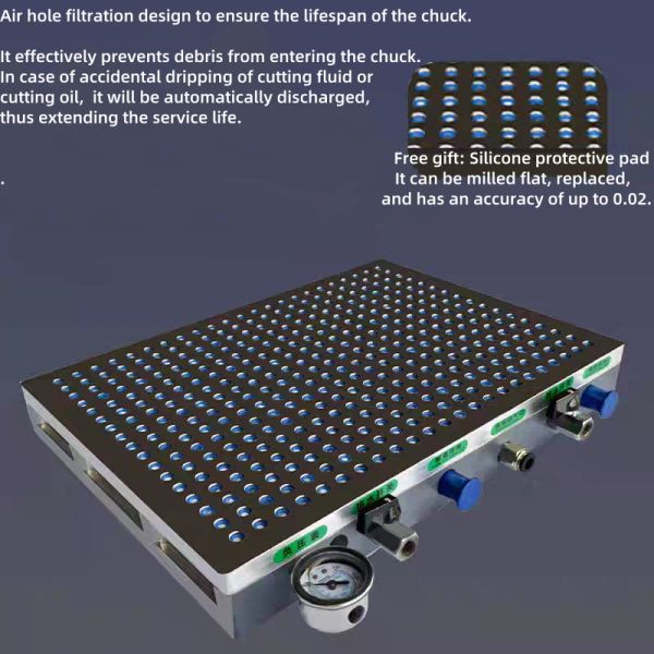 Custom Magnetic Vacuum Chuck Workholding Tool For CNC Grinding Drilling Milling