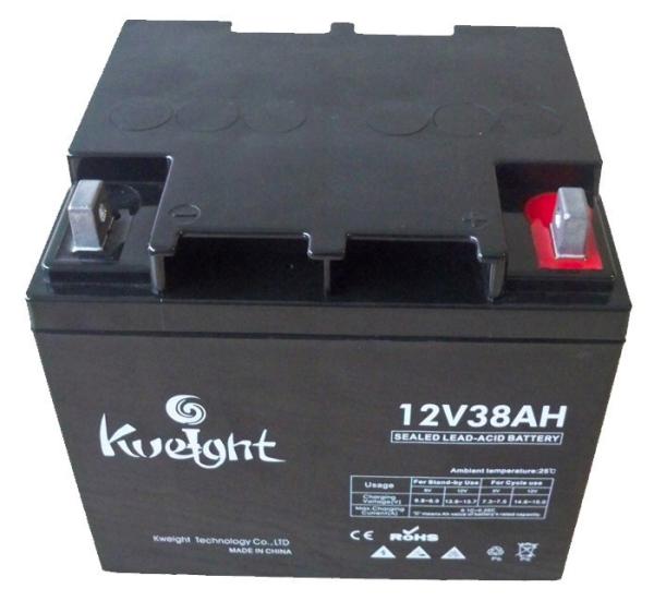 Bateria acidificada ao chumbo recarregável livre Vrla de bateria 12v 38ah da manutenção de UPS