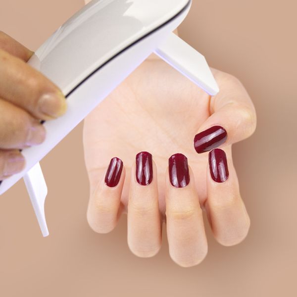 New nail designs OEM 3D semi-cured nail wrap gel nail sticker cure by lamp gel