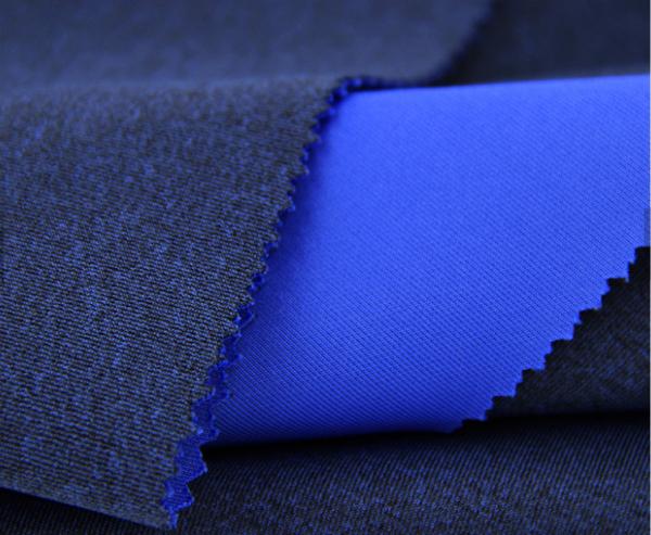 Blue Microfiber Circular Knit Fabric Water Proofing 94% Polyester 6% Spandex