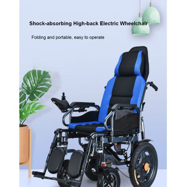 Disabled Electric Medical Transport Wheelchair With Remote Control Homecare