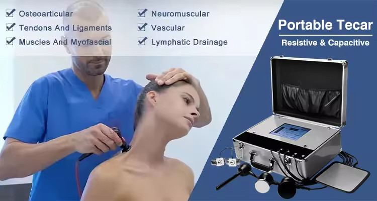 3 In 1 Tecar Diatermia Back Pain Relief 448k Indiba Radiofrecuency Ret Cet Rf Bracelet Vaginal Tightening Machine