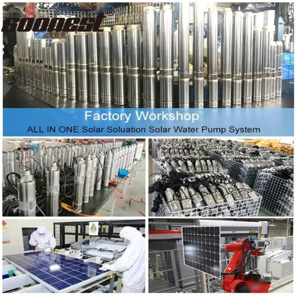 3000W 120M Solar Pump Controller Submersible 3Hp Dc Solar Pump Submersible Centrifugal Pump