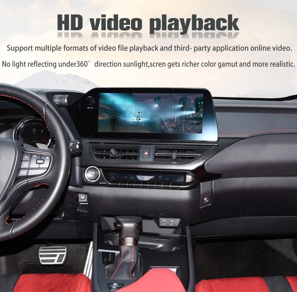 Интерфейс Carplay Car Video Для LEXUS UX 2019-2021 Интерфейс системы Android с сенсорной панелью экрана и 360 AHD ((128GB)