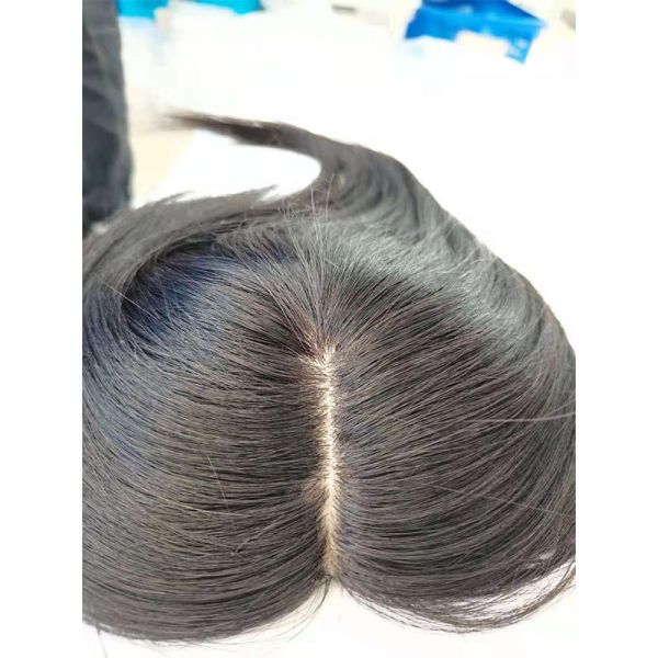 Straight 140% Toupee Density 100% Human Hair Long Hair For Women with Style