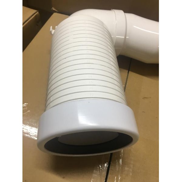 3mm Thickness Toilet Pan Connector PVC Water Fitting Corrosion Resistance