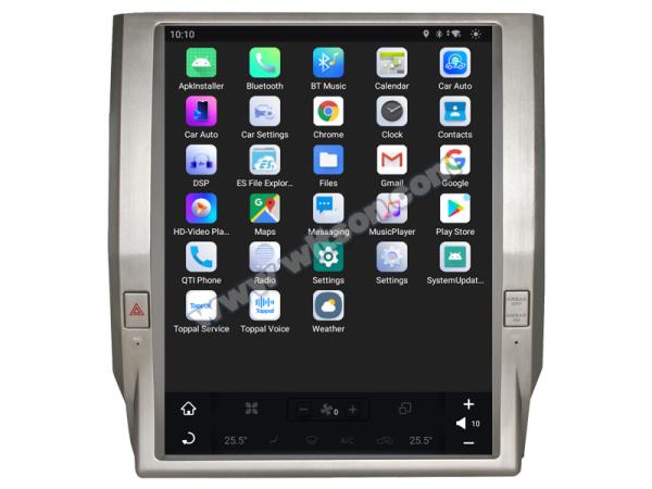 12.1 Screen Tesla Vertical Android Screen For Toyota Tundra 2014-2020 Car Multimedia Stereo GPS Carplay Player