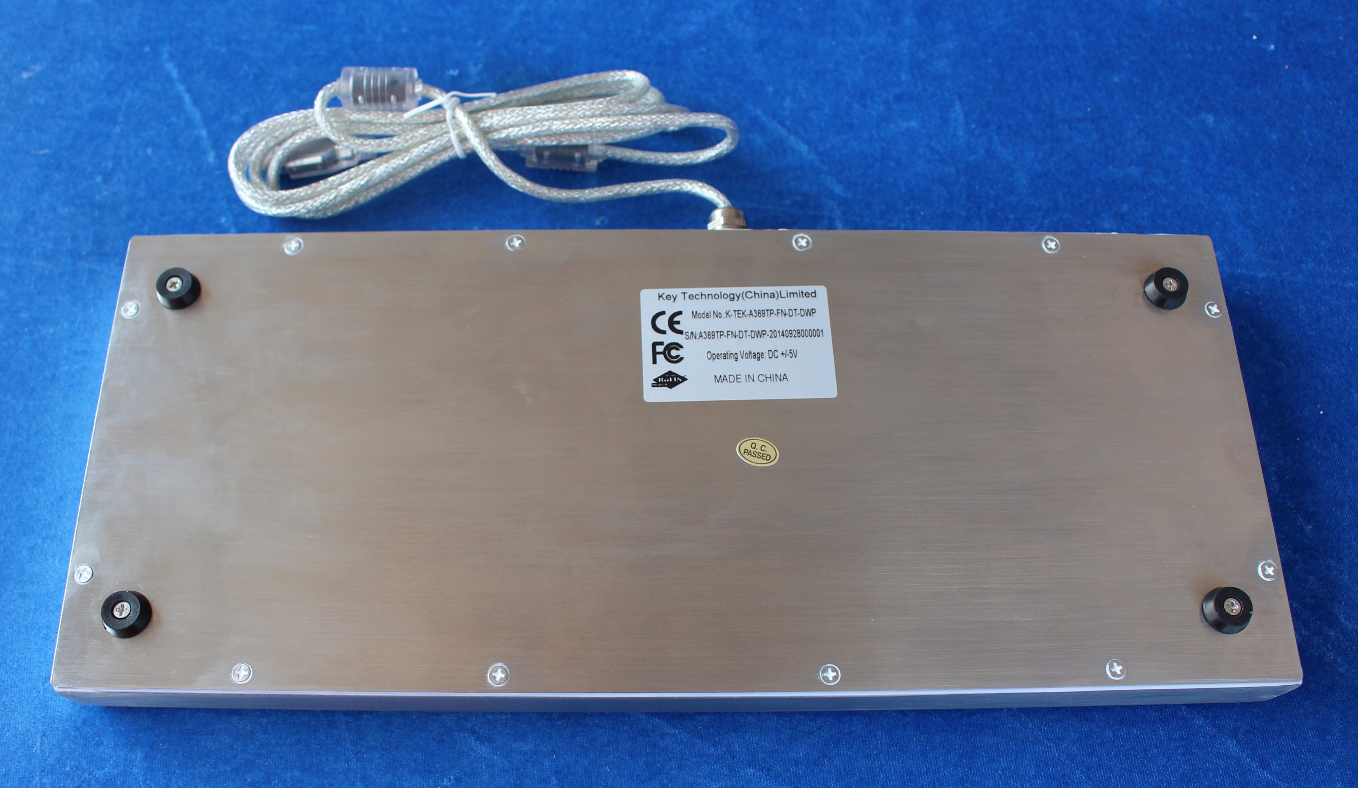 Изрезанная промышленная клавиатура металла ИП68 с сенсорной панелью переченя загерметизированной функцией