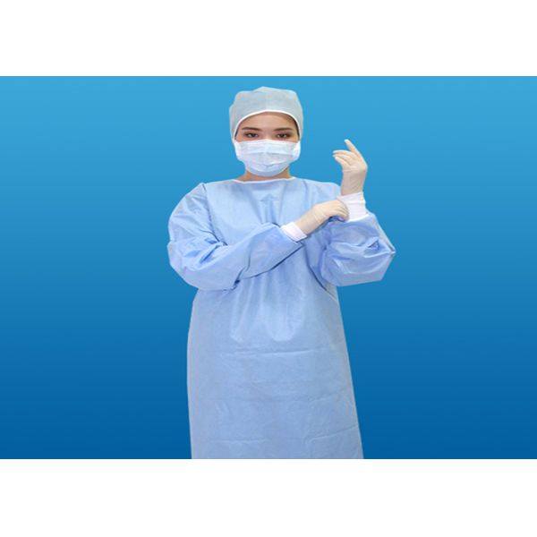 Устранимое усиленное изготовление на заказ размера цвета хирургической мантии голубое материальное Не-сплетенное