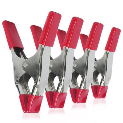 Metal Spring Clamp With Rubber Tips For Woodworking Spring Metal Hand Clamp Tent Clamp
