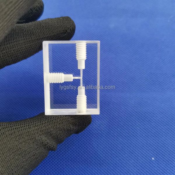 Professional Custom High Light Transmission Side Thread Quartz Glass Sheet