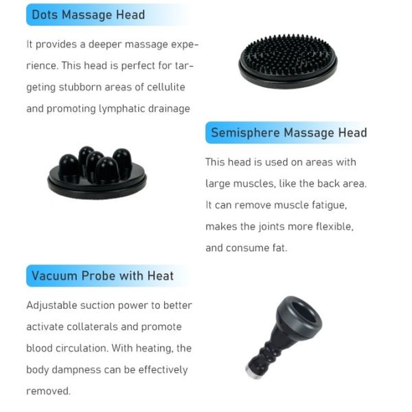 Spa 8G Body Massage G5 Vibrating Slimming Machine Cellulite Removal With 5 Heads