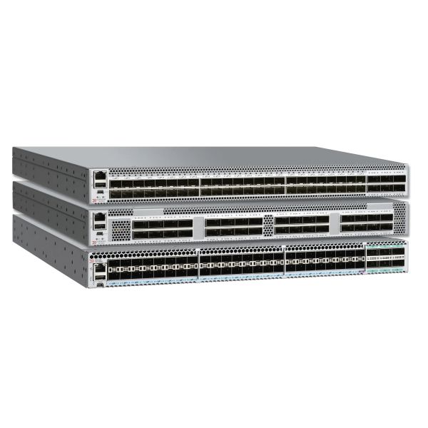Brocade Switch BR-G610-24-32G with 24x32G SFP+ FC Modules 288 Gbps Capacity Full-Duplex Enterprise License