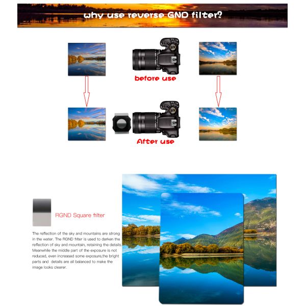 Photography Tool Square Camera Lens Filters With Filter Holder For DSLR Camera Lens
