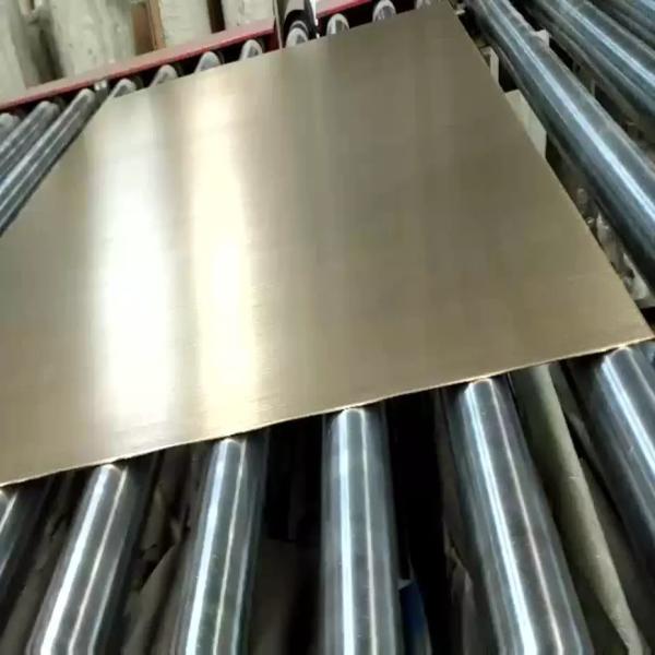 Durable Cold Rolled SS Gold Mirror Sheet , Inoxidable Stainless Steel Color Plate
