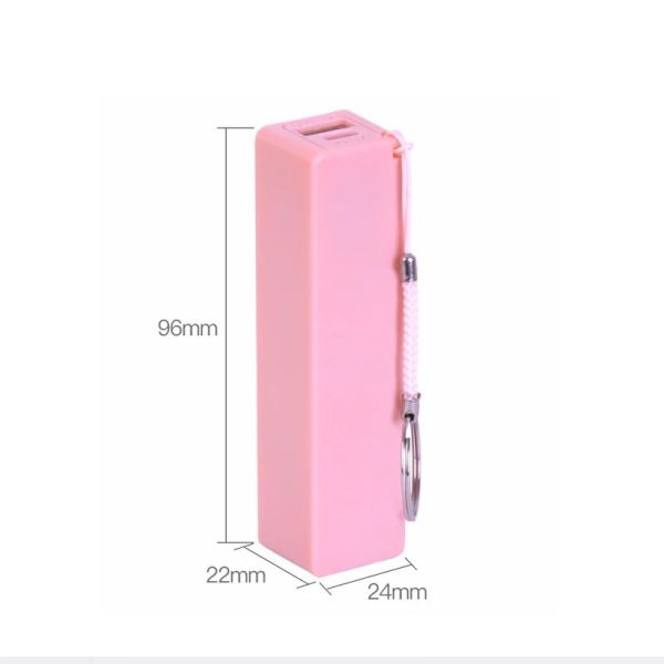 Key Chain Mini Wired Power Bank 2600mAh Portable Mobile Keychain Charger