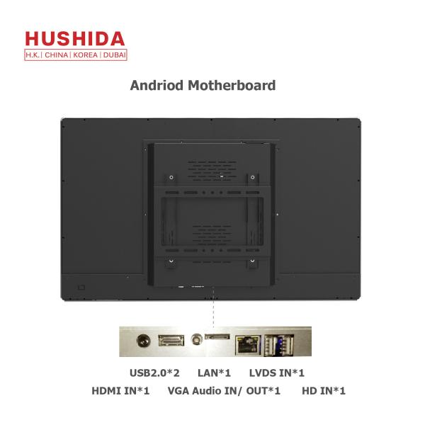 Flat Panel Wall Mounted Advertising Display 32 220V 1920*1080 Resolution Android