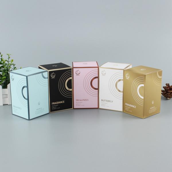 Boîtes d'emballage de parfum personnalisées avec revêtement UV en carton blanc pour parfums