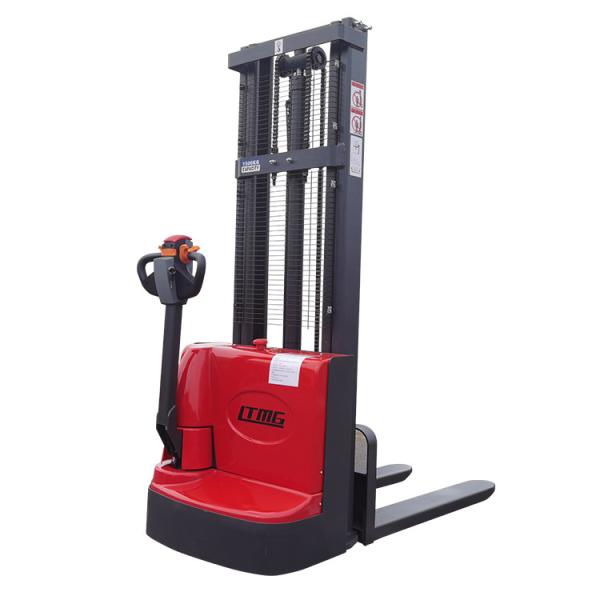 LTMG small Colorful Auto Electric 1.5ton 2ton electric stacker lift 3 meter plate stacker forklift stacker