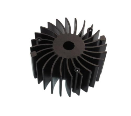 Fusor de calor de alumínio de precisão OEM ODM Fusor de calor anodizado preto