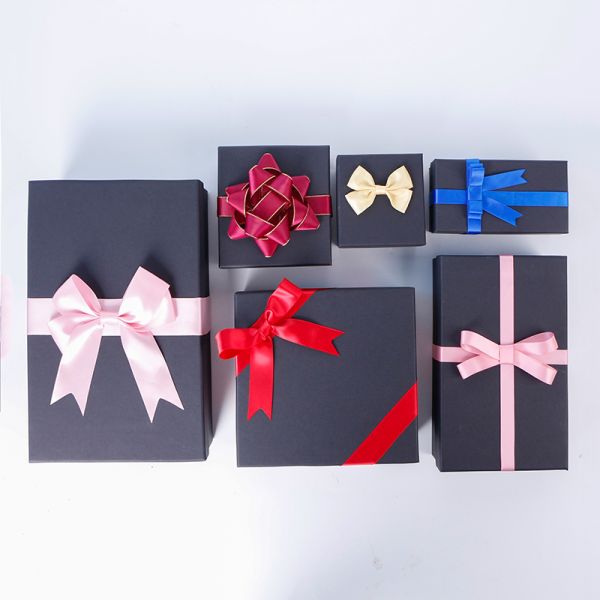 Эластичная петля предварительно связанный лук для коробки декоративные настройки подарка обертывание лук упаковки ленточные луки