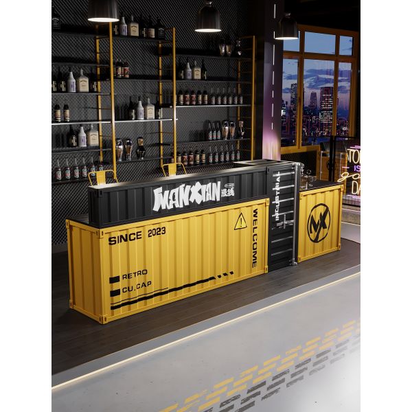 Customizable Durable Iron Construction Eco-Friendly Container Cabinet for Home Gym Outdoor Hotel Dining