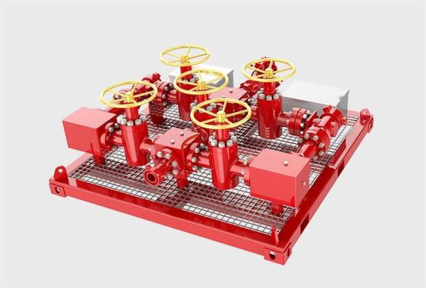 Red Choke And Kill Manifold API 16C 6A 2 1/16'' 3000 - 20000psi