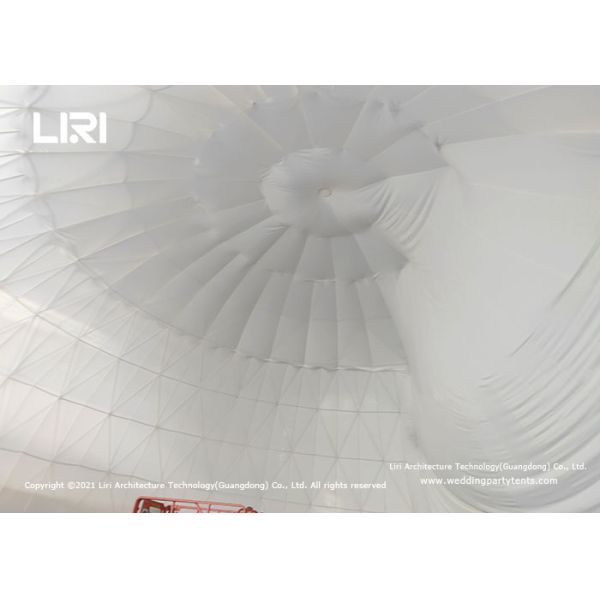 25m Diamter Geodesic Dome Tents Steel Frame With Projection Screen For Event