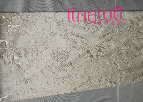 Flower Embossed Italian Velvet Fabric Couch Slipcover Furniture Protector