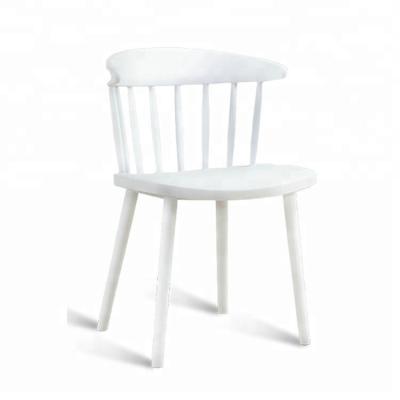 Outdoor Modern White Plastic Dining Chairs Maximum Load - Bearing 200KG
