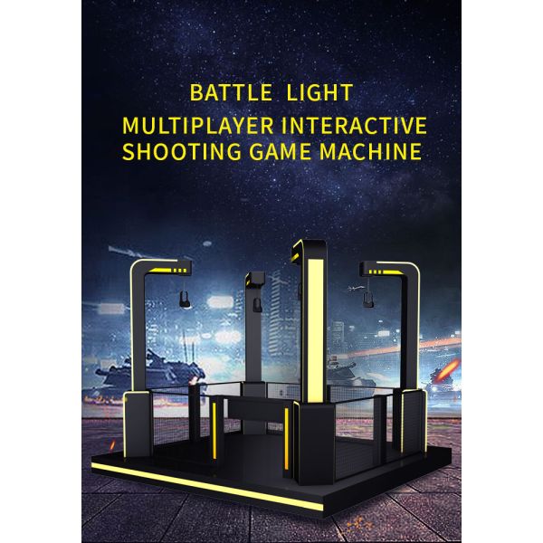 Multiplayer Virtual Reality Platform With Battle Light Customized Color