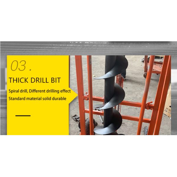 Customized Earth Auger Ground Hole Drilling Machine for Soil Drilling on 2.5 Ton Excavator