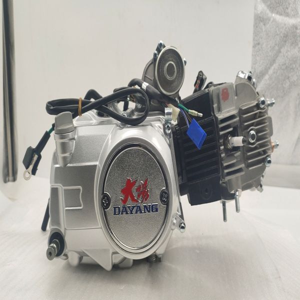 Серебряный DAYANG LIFAN 125CC Nature Ветроохлаждаемый мотоциклет Мотор сборка 3-х колесный грузовой трехколесный одноцилиндровый стиль