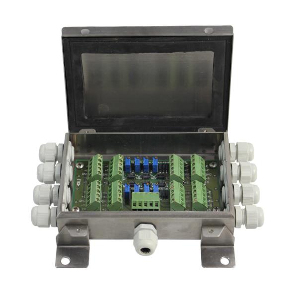 8 Way Stainless Steel Load Cells Summing Junction Box Enclosure Weighing Sensor for Platform Scale
