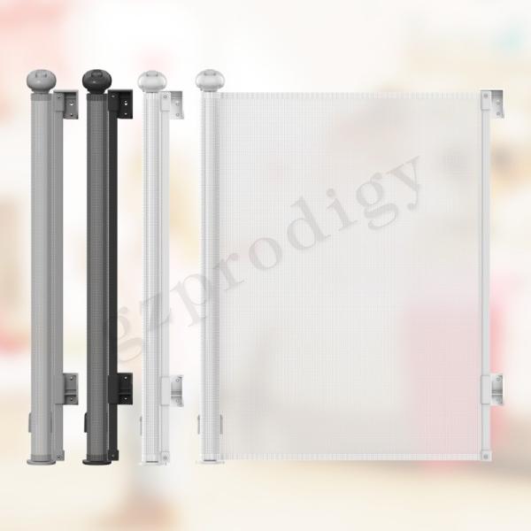 196 Extra Width Retractable Outdoor Pet Gate Roll Up Baby Safety Retractable Gate For Ourdoor And Indoor
