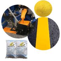 Peinture de marquage thermo-plastique à fonder à chaud couleur jaune lisse et fluide