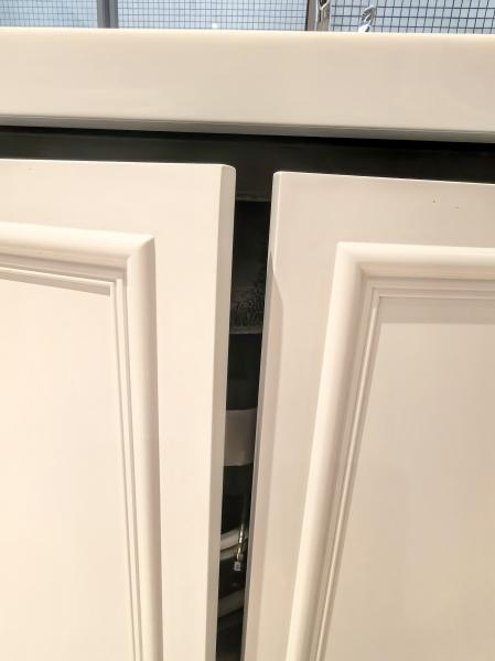 Fadior Full Stainless Steel Custom Kitchen Cabinet - Elegant White & Mint Green, Island Layout