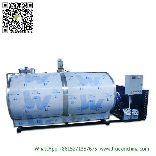 Stainless steel Milk Cooling Tank Body For Lorry Trucks 8CBM- 25CBM