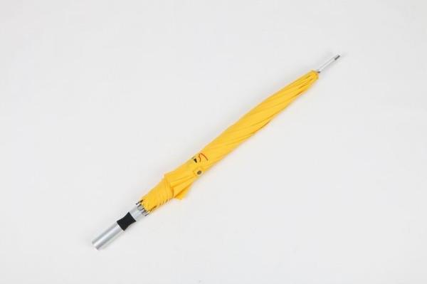 Auto Open Promotional Golf Umbrellas 27 Inch With Yellow Fabric Customized Designs Fiberglass Frame
