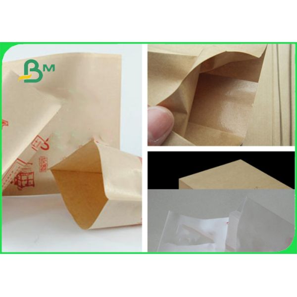 Бумага с покрытием 100% ПЭ Брауна Крафт еды девственницы 750/800/900 обслуживаний ОЭМ Ролльс